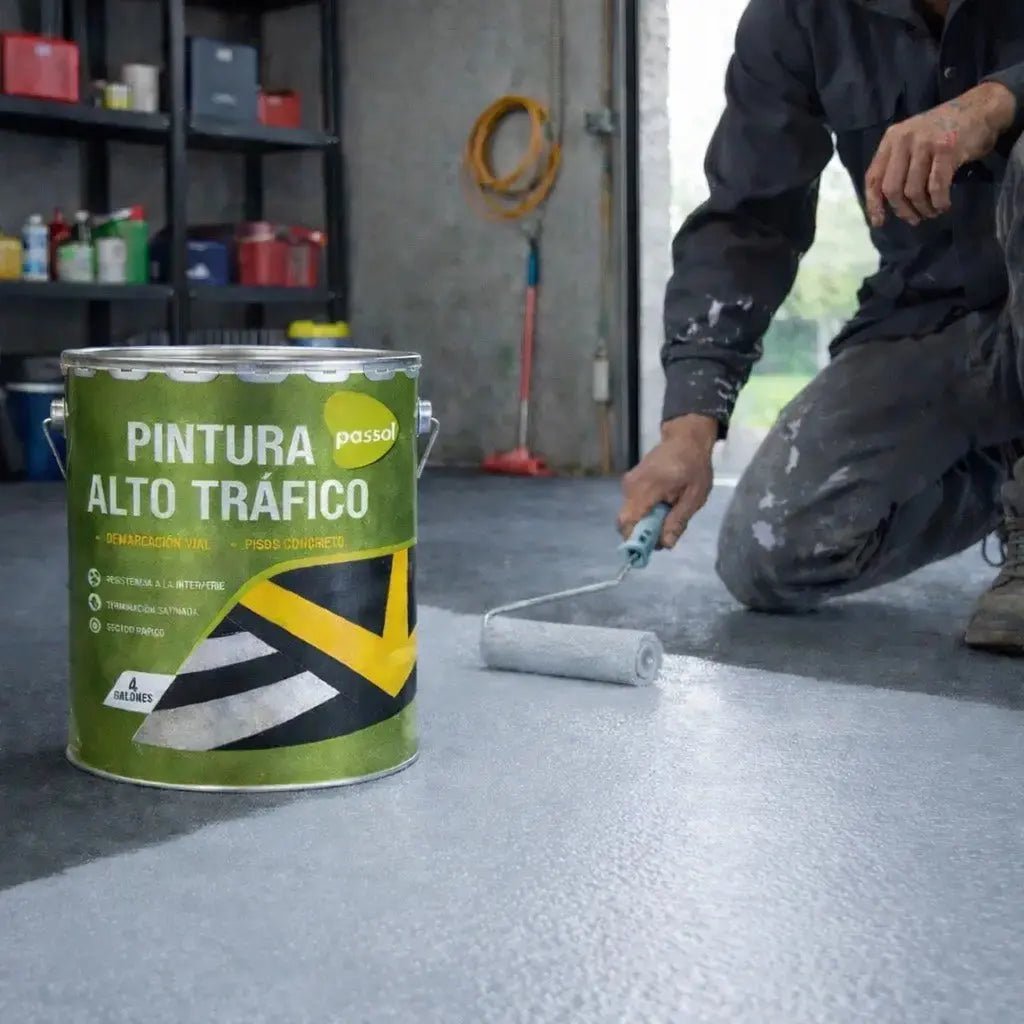 Pintura Alto Trafico ContrasteGris PerlaTineta 4glPassol