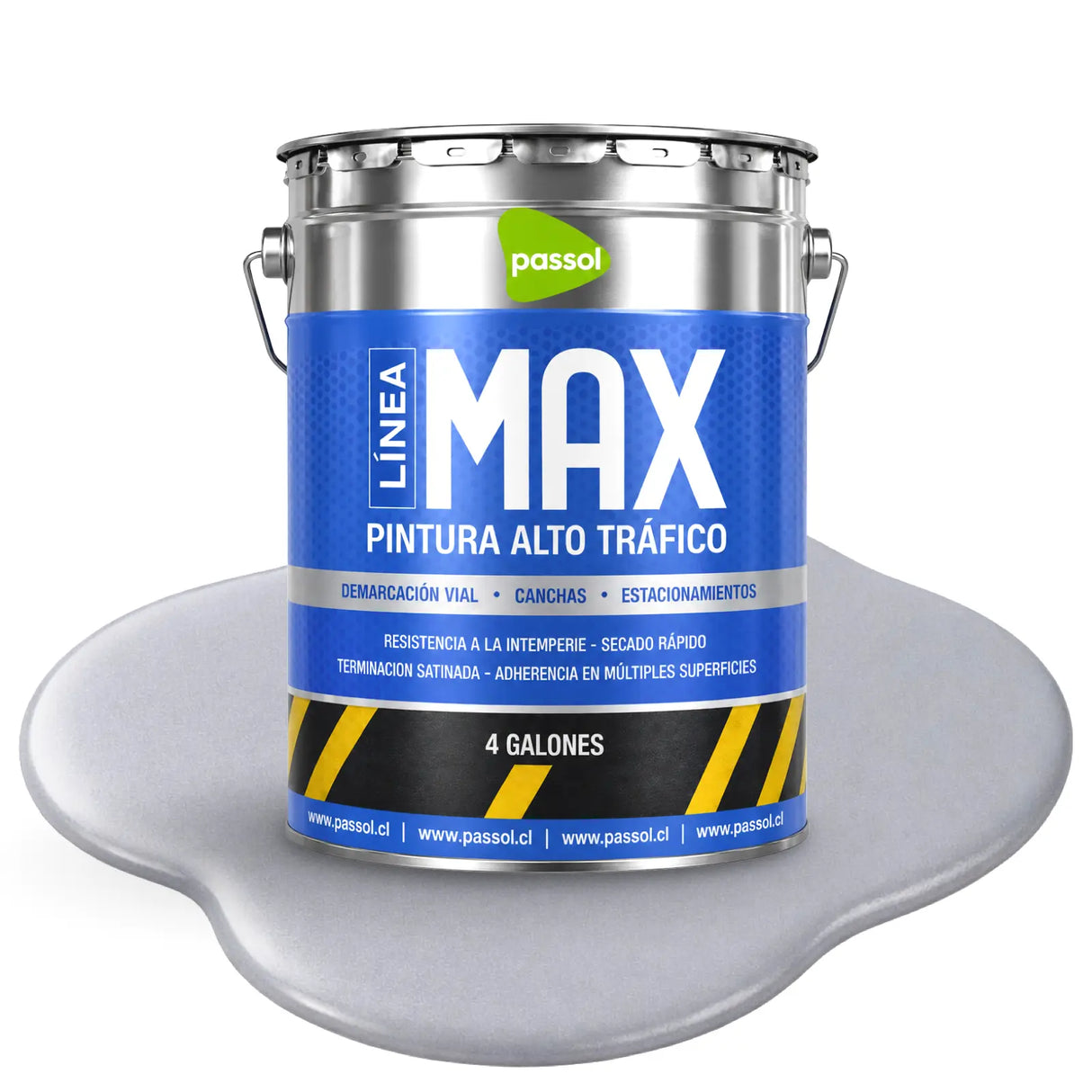 Pintura Alto Trafico Pisos MaxGris PerlaTineta 4glPassol