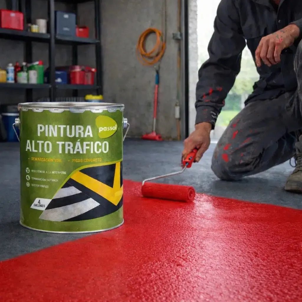 Pintura Alto Trafico ContrasteRojoTineta 4glPassol