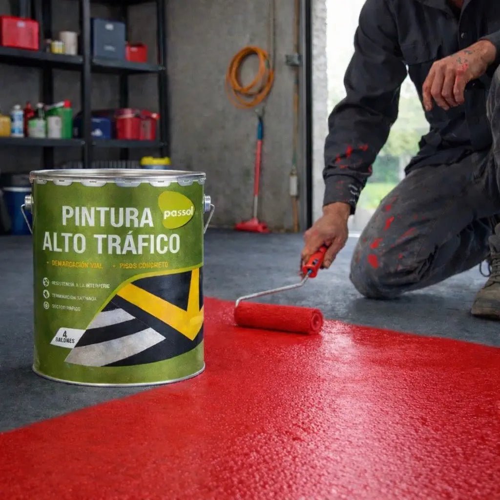 Pintura Alto Trafico ContrasteRojoGalón 3.8ltsPassol