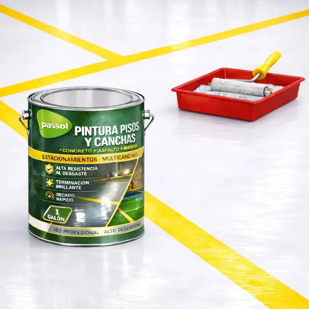 Pintura Pisos y Canchas PassolBlanco1 GalónPassol