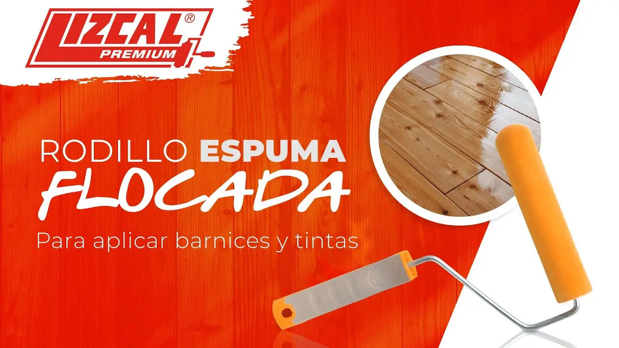 SET DE RODILLOS FLOCADOS PARA BARNIZ LIZCAL PASSOL