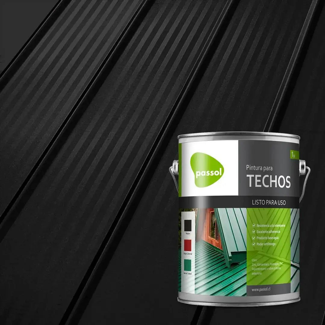 Pintura para Techos Zinc PassolNegro1 GalónPassol