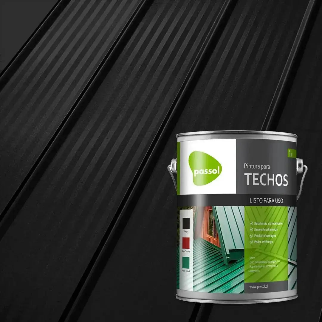 Pintura para Techos Zinc PassolNegro1 GalónPassol