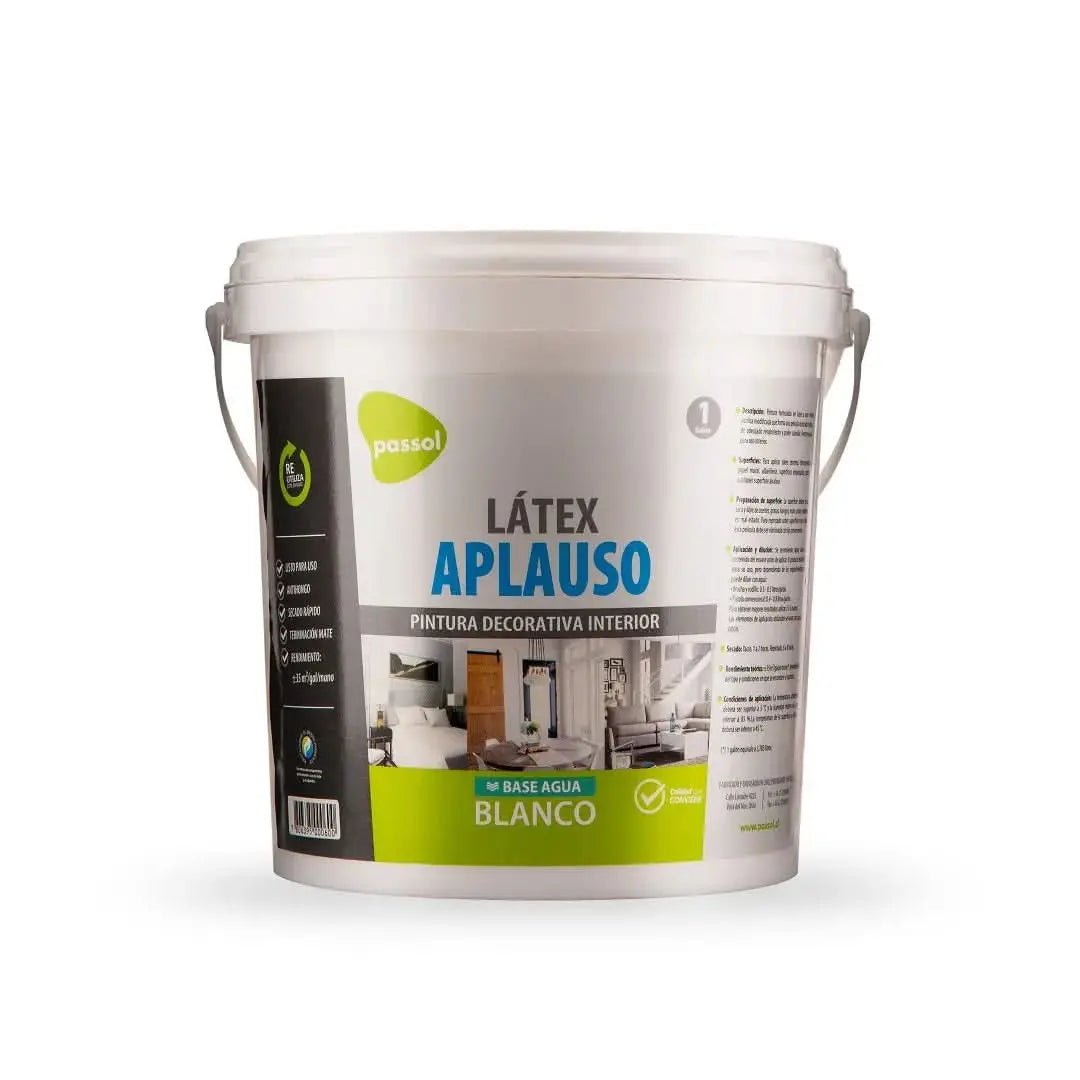 Látex Aplauso Blanco PassolBlancoTineta 4 GalonesPassol