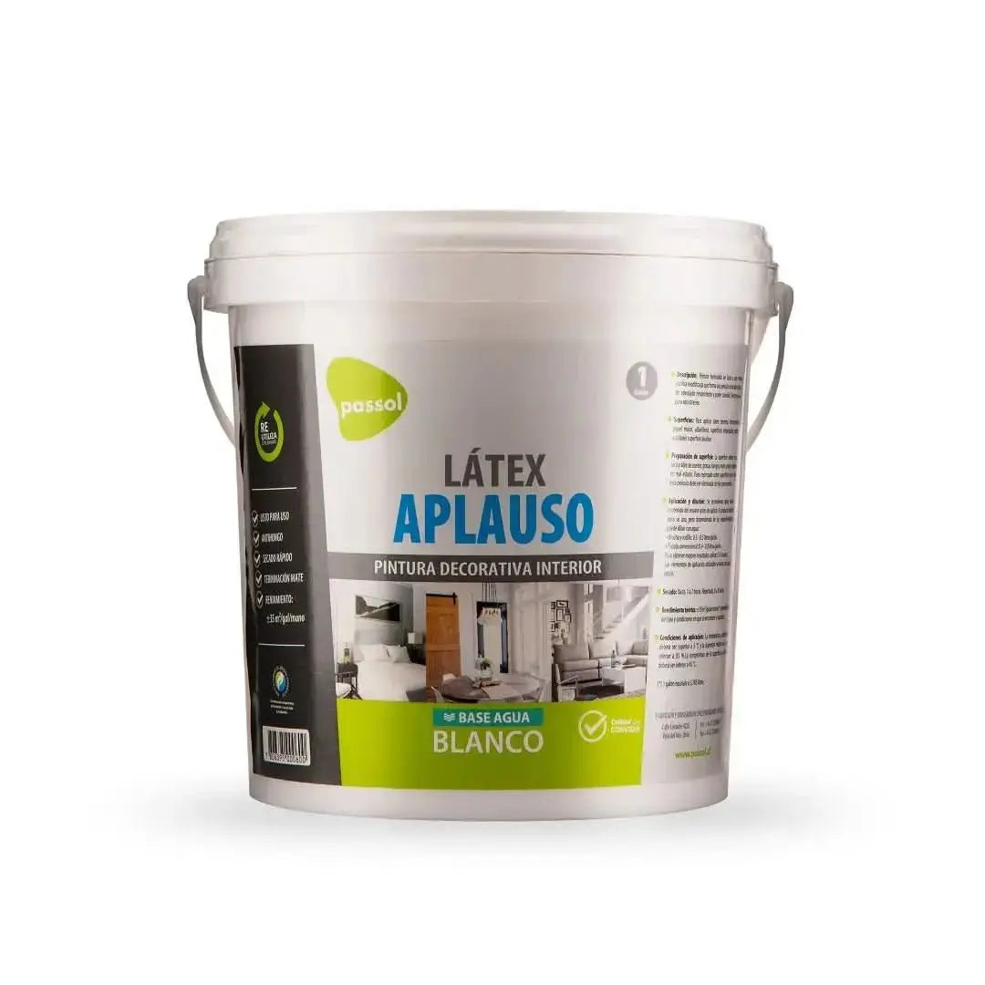 Látex Aplauso Blanco PassolBlancoTineta 4 GalonesPassol