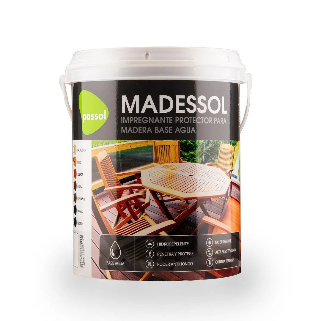 Madessol Protector Madera Stain al Agua PassolNogal1 GalónPassol