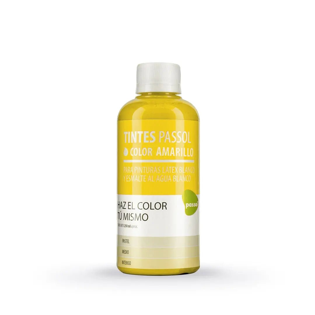 Concentrado Pintura Tinte Base Agua 250 ml PassolAmarilloPassol