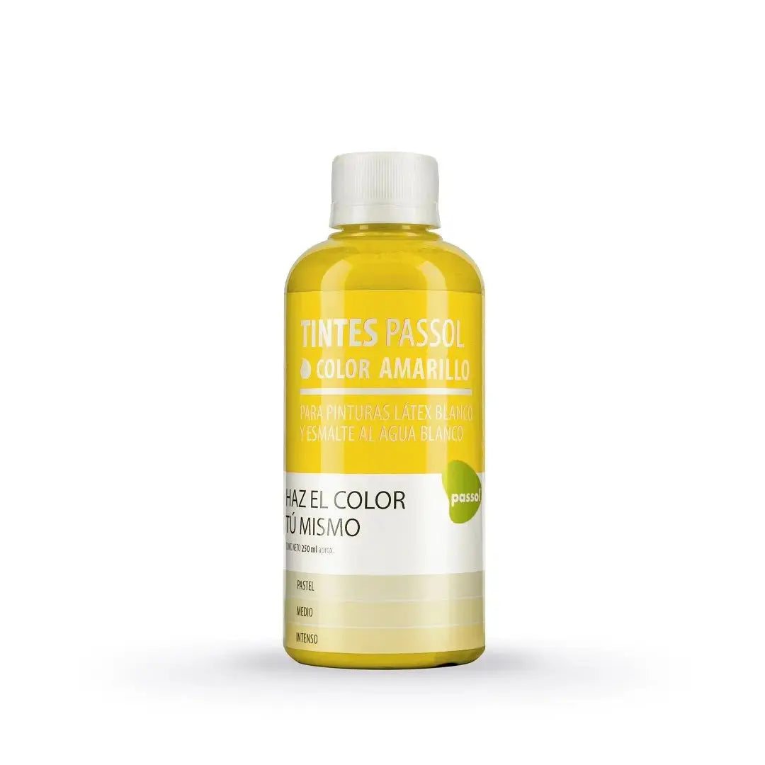 Concentrado Pintura Tinte Base Agua 250 ml PassolAmarilloPassol