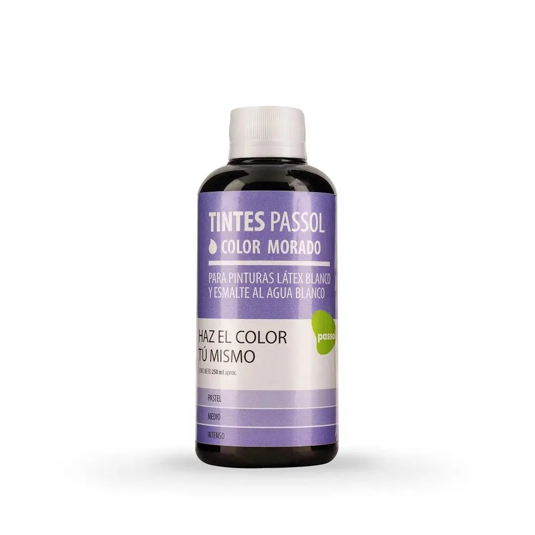 Concentrado Pintura Tinte Base Agua 250 ml PassolMoradoPassol