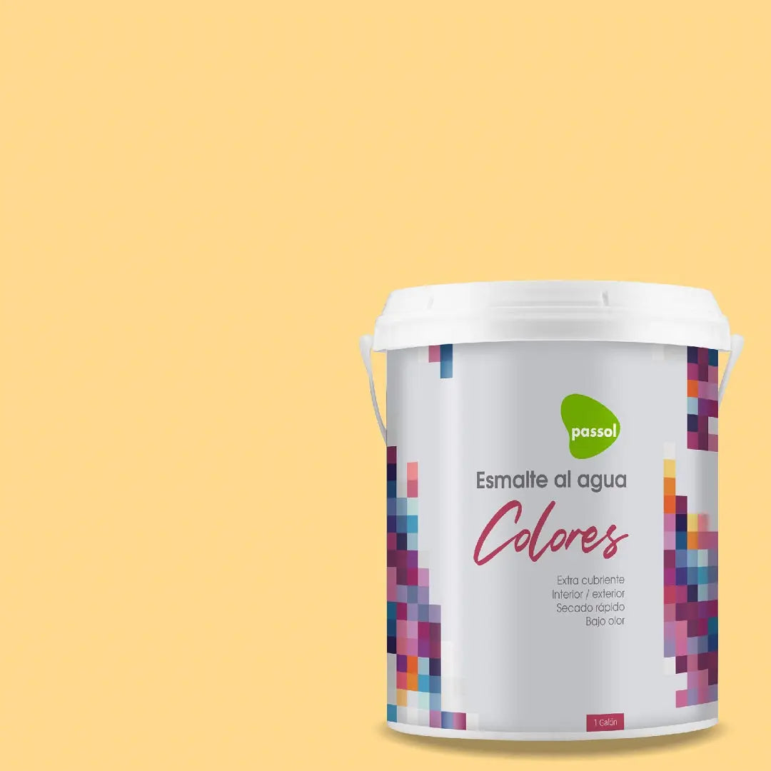 Esmalte al agua colores Cassel Yellow PASSOL
