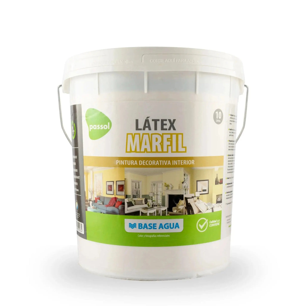 Látex Aplauso Balde 10lt ColoresDamascoBalde 10 ltsPassol