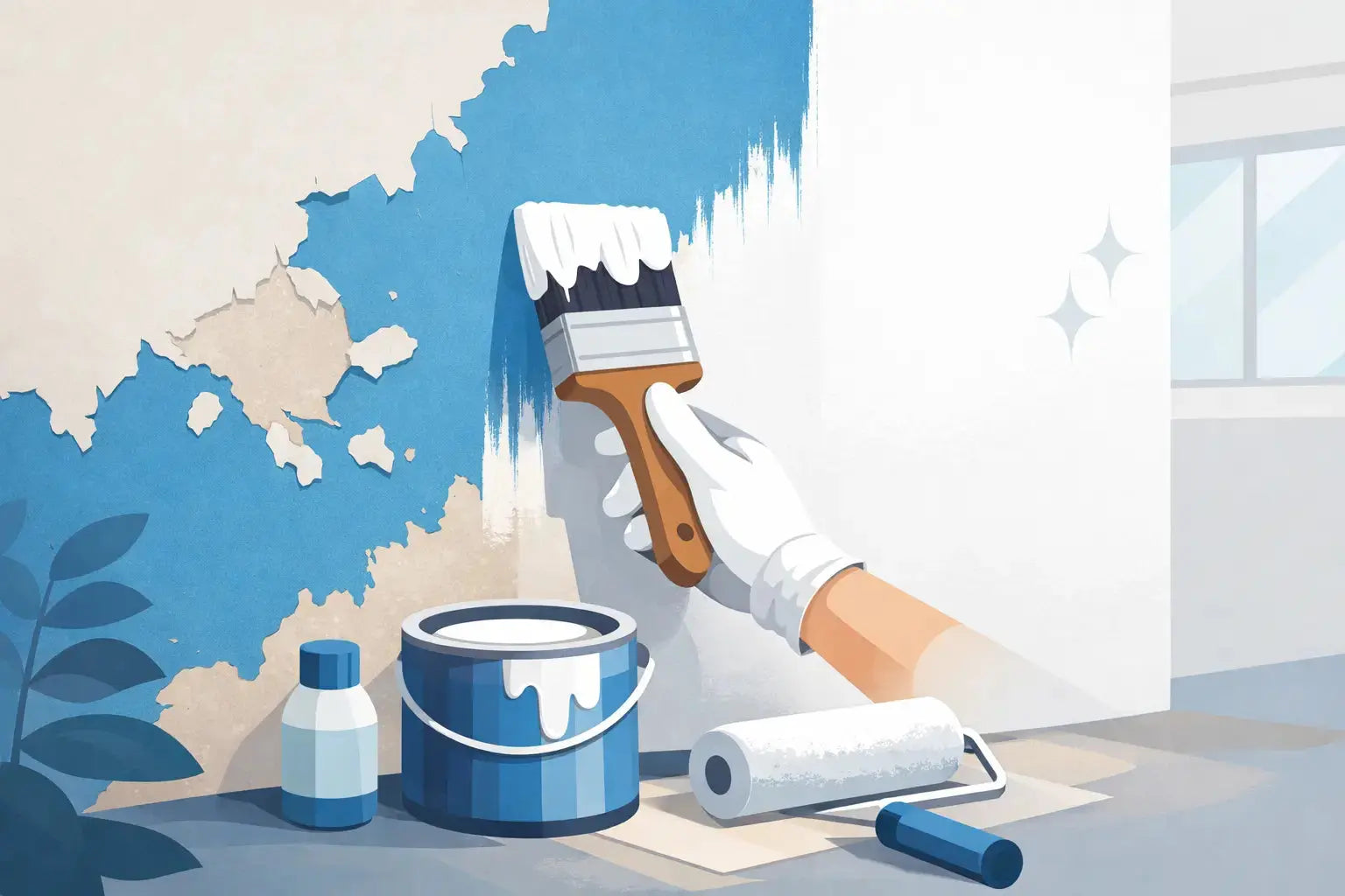 Cómo pintar sobre pintura vieja sin lijar