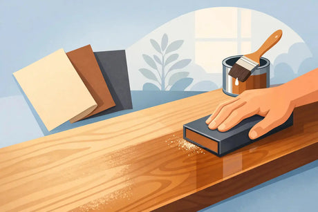 Qué lija usar antes de barnizar la madera