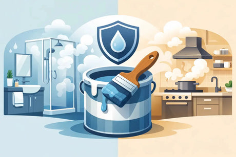 Qué pintura resiste vapor en baño y cocina