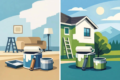 Látex interior versus exterior: cuál elegir