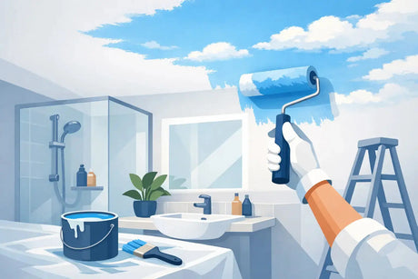 Cómo pintar cielo baño sin errores ni manchas