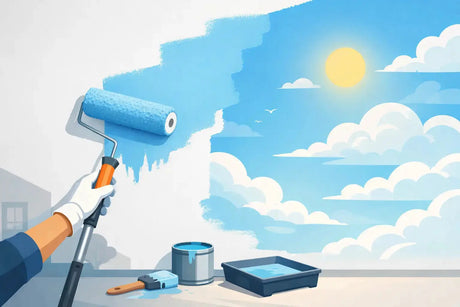 Cómo pintar cielo con rodillo antigota