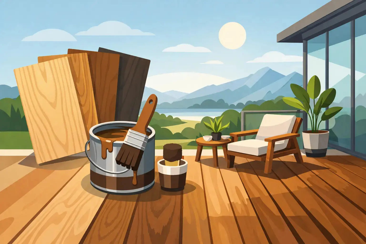Qué barniz usar en terraza según tu madera