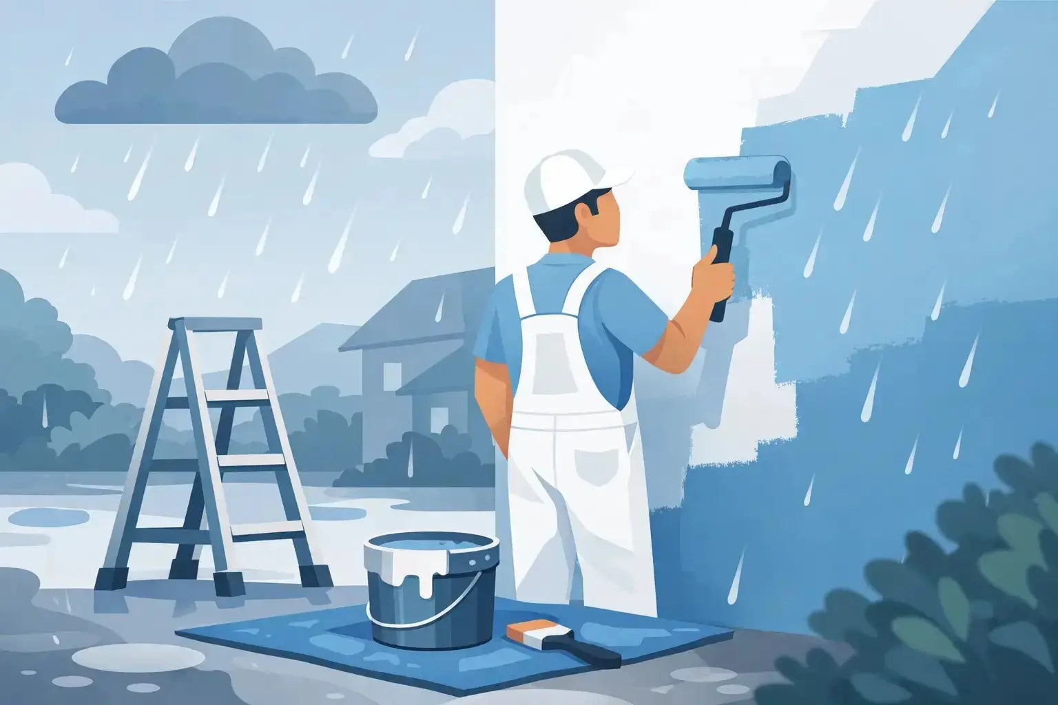 ¿Se puede pintar con lluvia ligera? - Passol