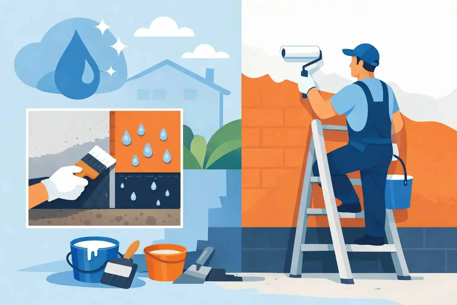 Guía para impermeabilizar y pintar muro exterior - Passol