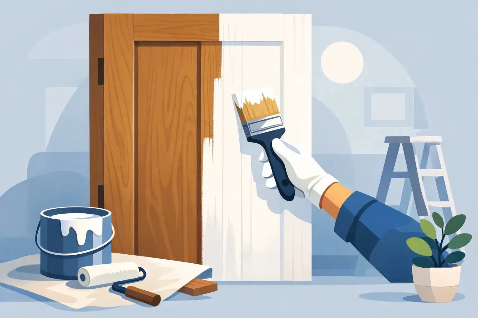 Cómo pintar puertas de madera sin fallar