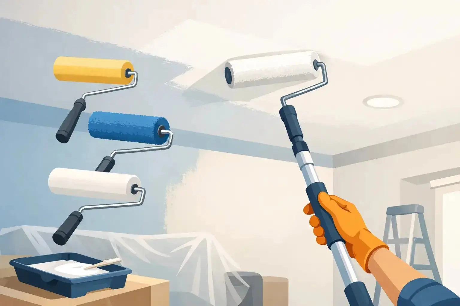 Qué rodillo usar para pintar techo interior - Passol