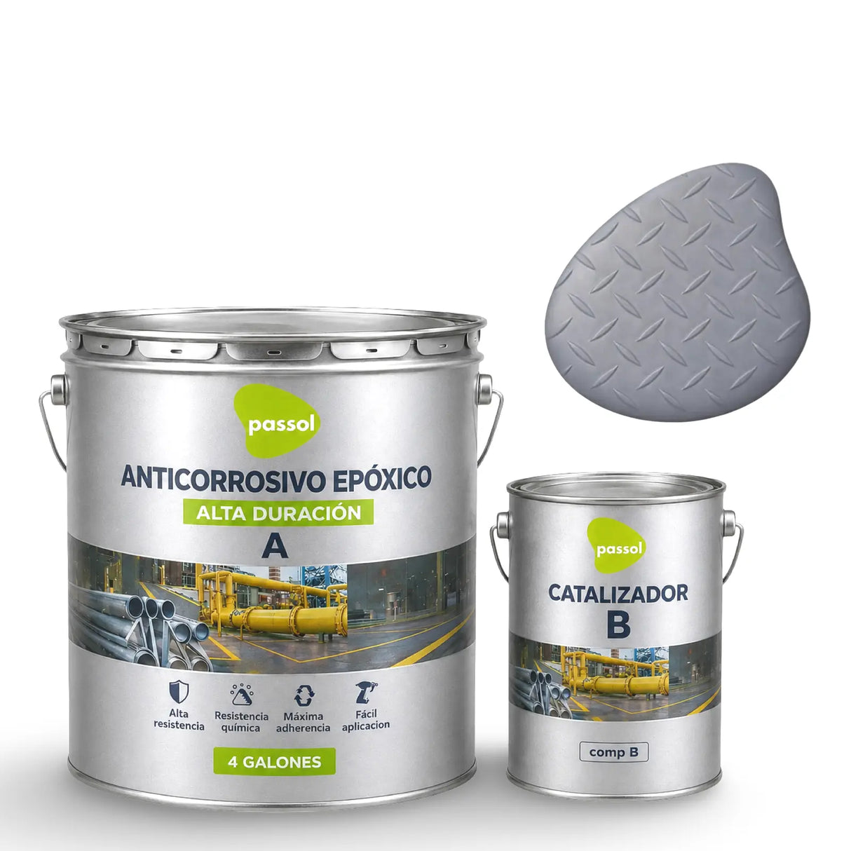 Anticorrosivo / Antióxido Epóxico Kit Passol Passol