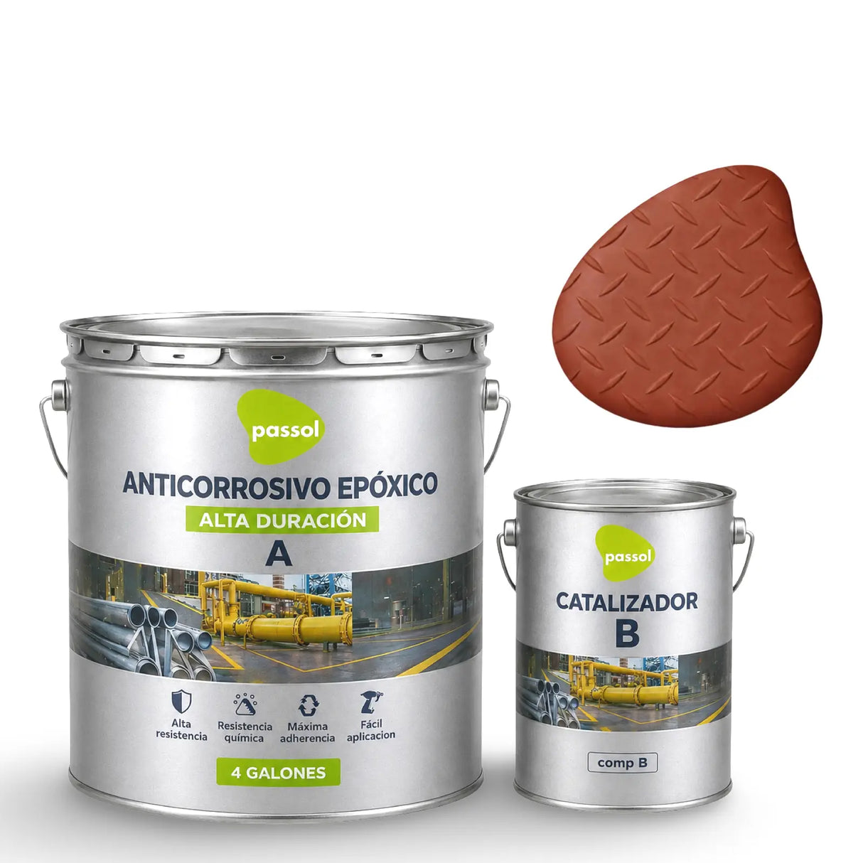 Anticorrosivo / Antióxido Epóxico Kit Passol Passol