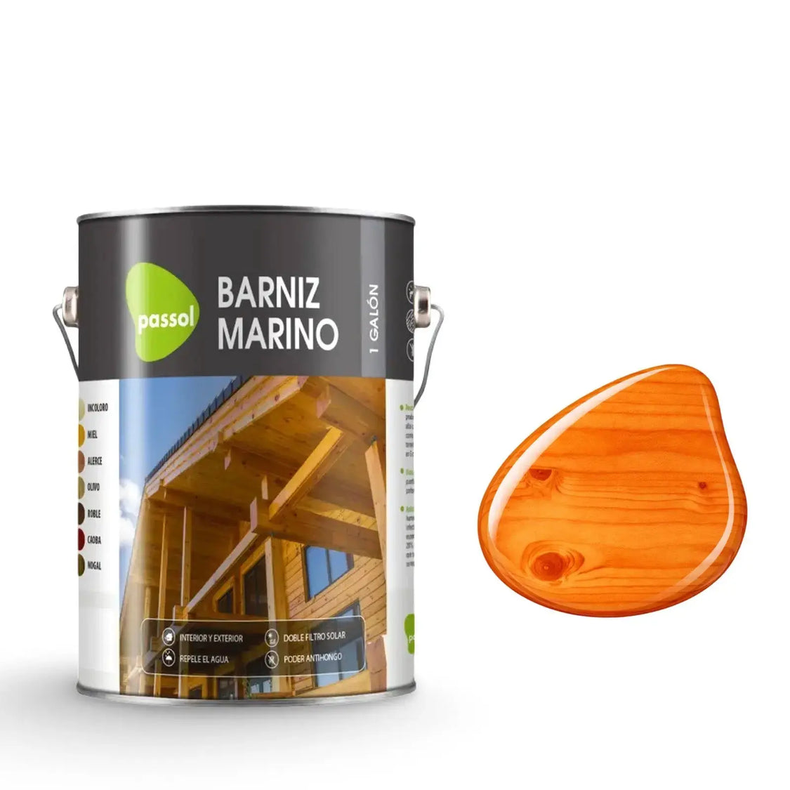 Barniz Marino para Maderas Brillante - Passol
