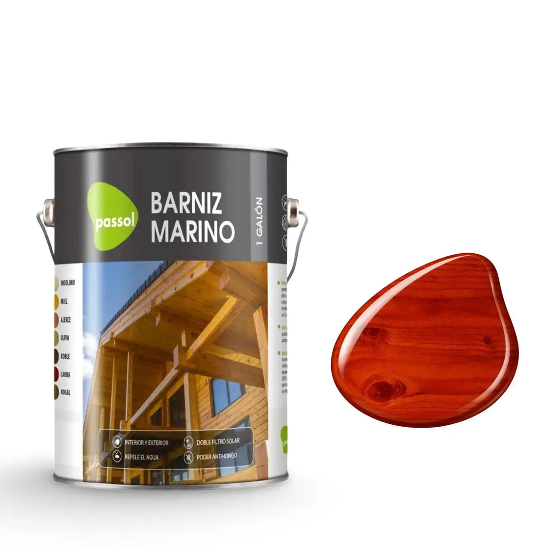 Barniz Marino para Maderas Brillante - Passol