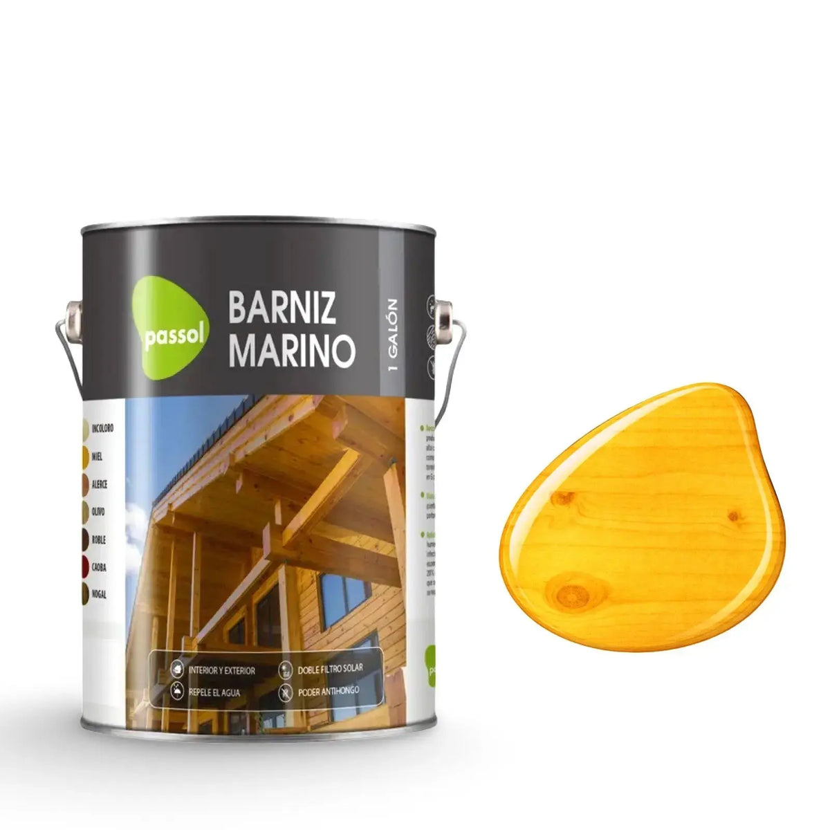Barniz Marino para Maderas Brillante - Passol