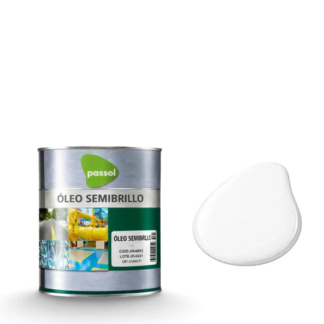 Oleo Semibrillo Blanco PassolBlanco1/4 de GalónPassol