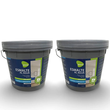 Esmalte al agua Deco Tineta 4 Galones Pack 2und Passol