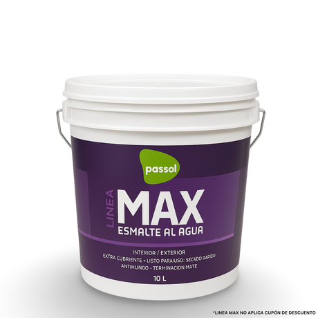 Esmalte al Agua Max Blanco Passol Passol