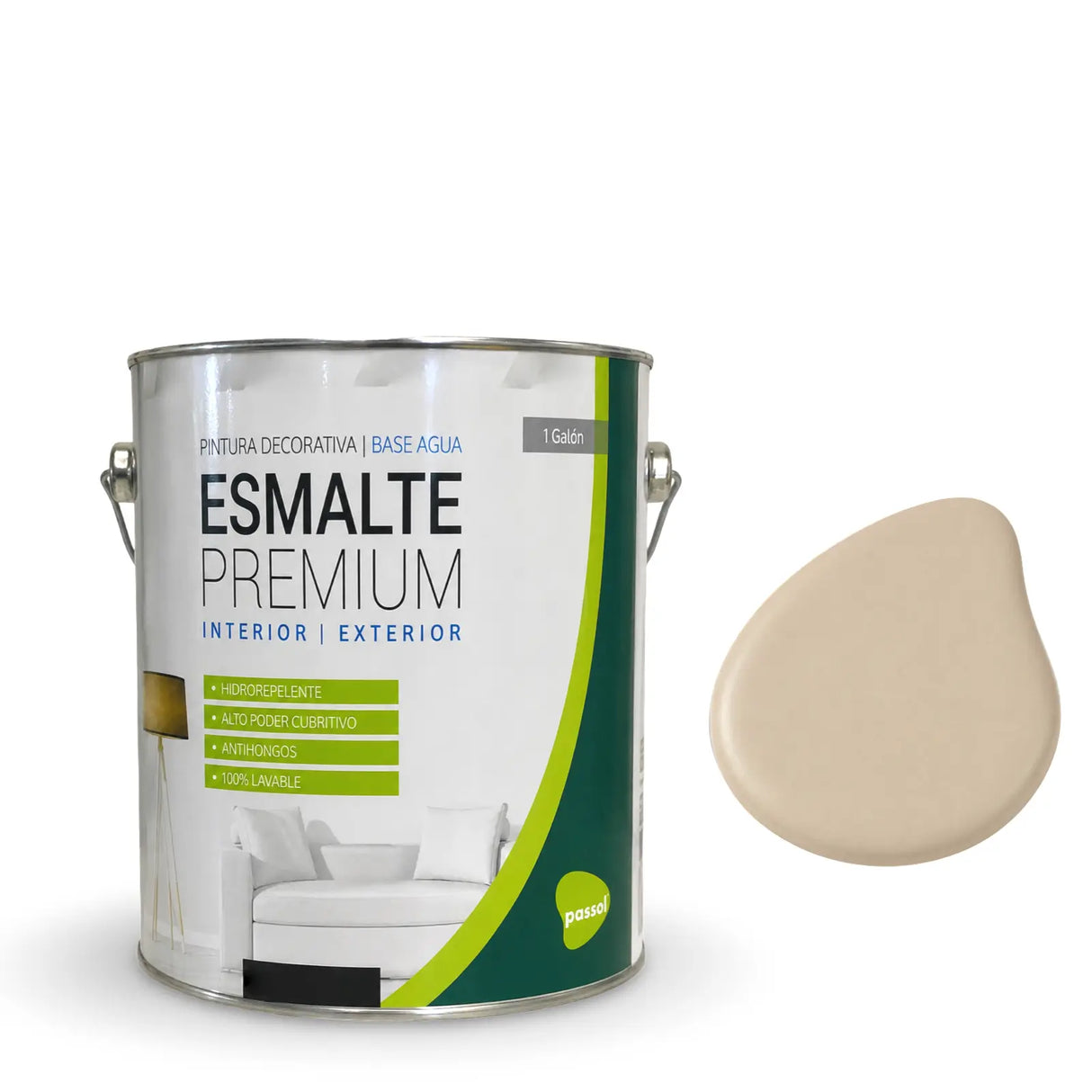 Esmalte al agua Satinado Premium Colores PASSOL