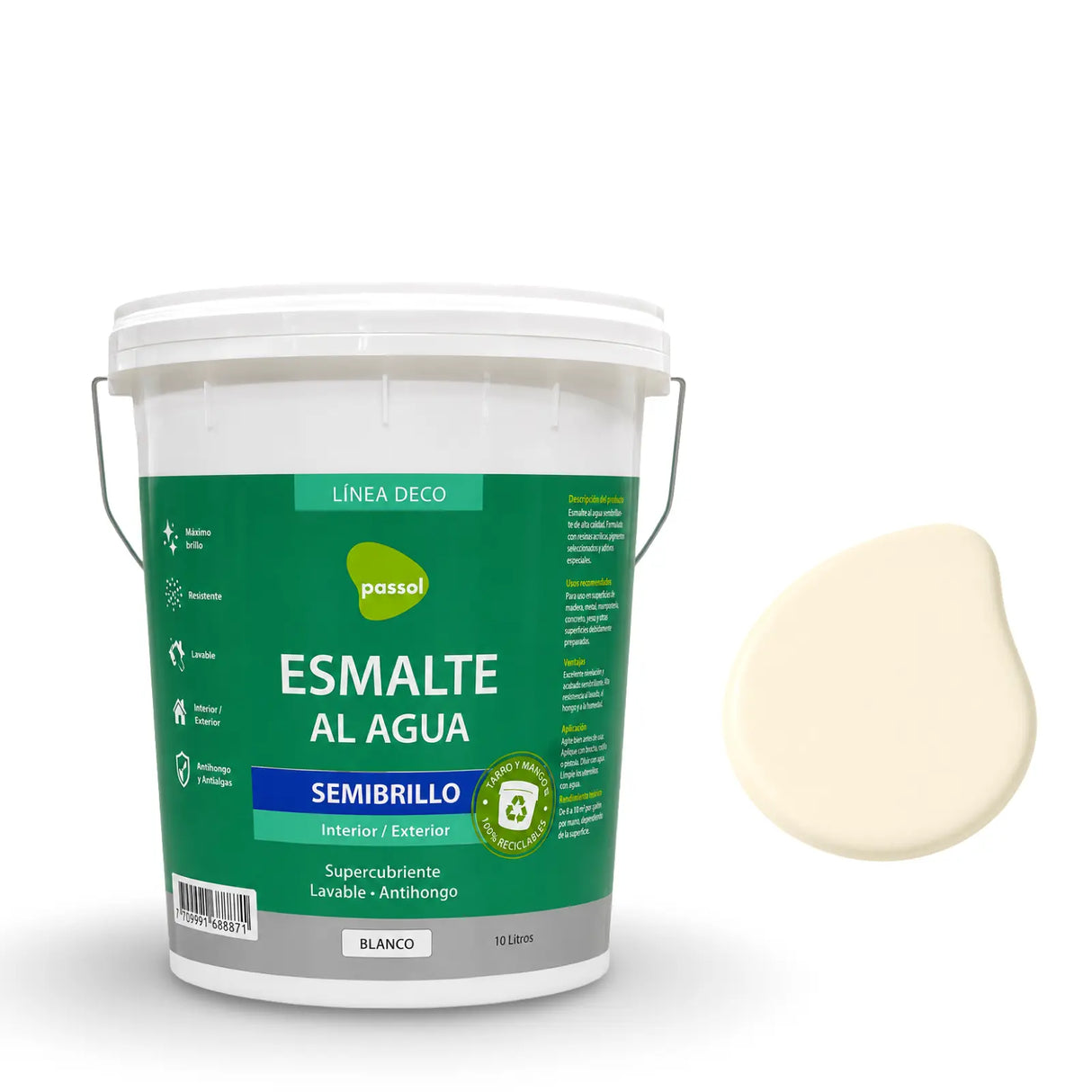 Esmalte al Agua Semibrillo Passol PASSOL