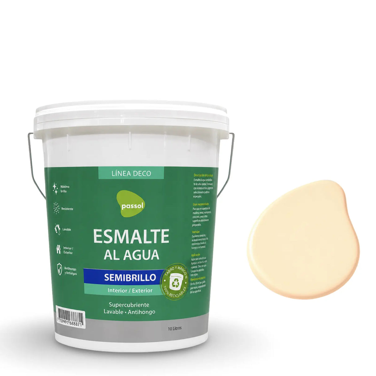 Esmalte al Agua Semibrillo Passol PASSOL