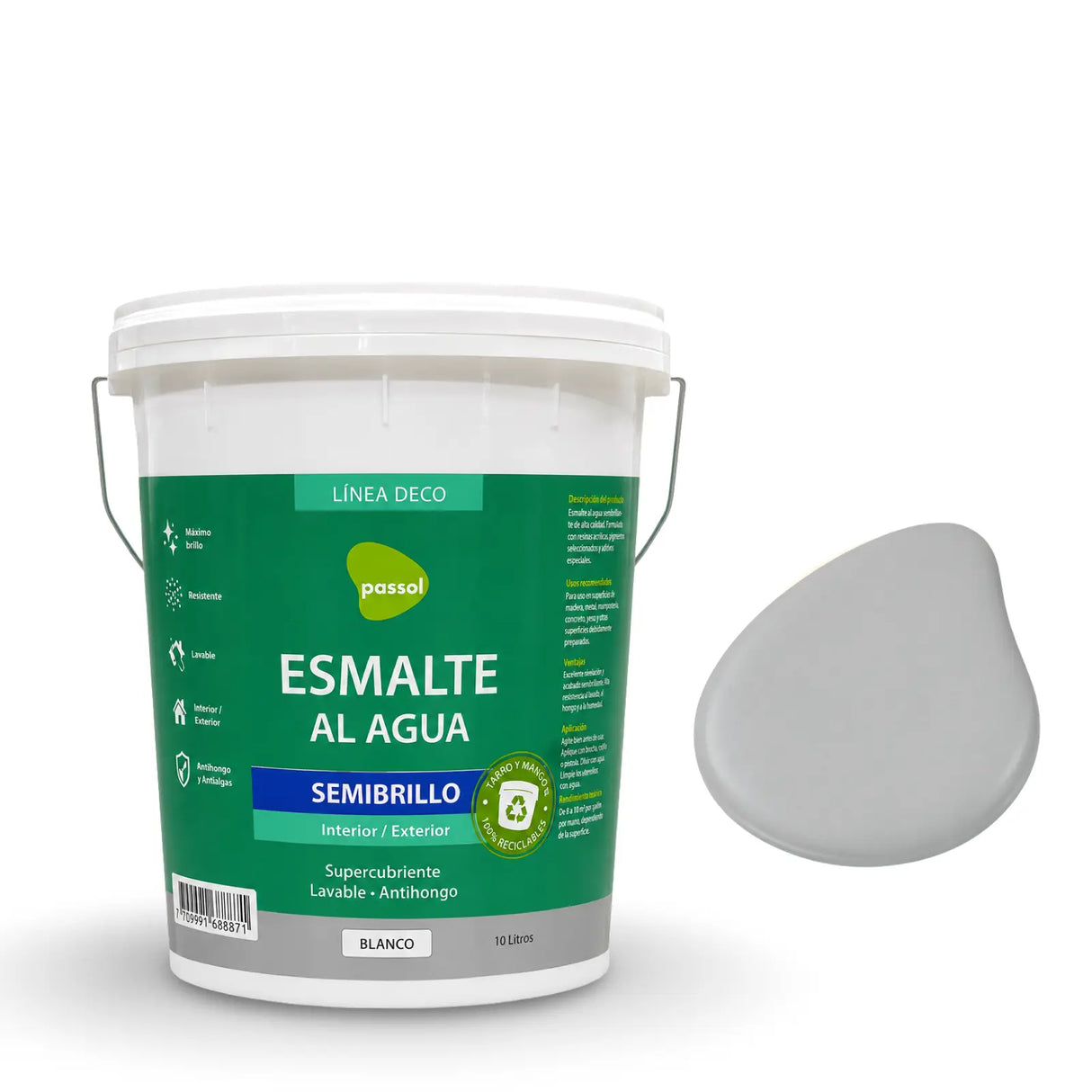 Esmalte al Agua Semibrillo Passol PASSOL