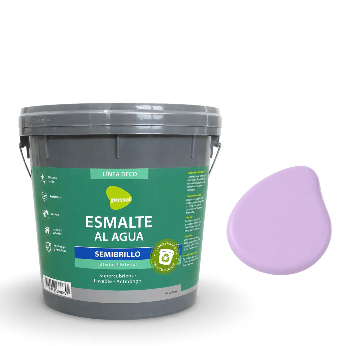 Esmalte al Agua Semibrillo Passol PASSOL