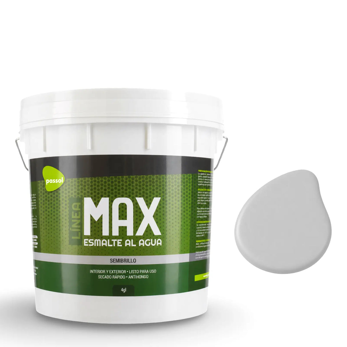 Esmalte al Agua Semibrillo Max Passol Passol