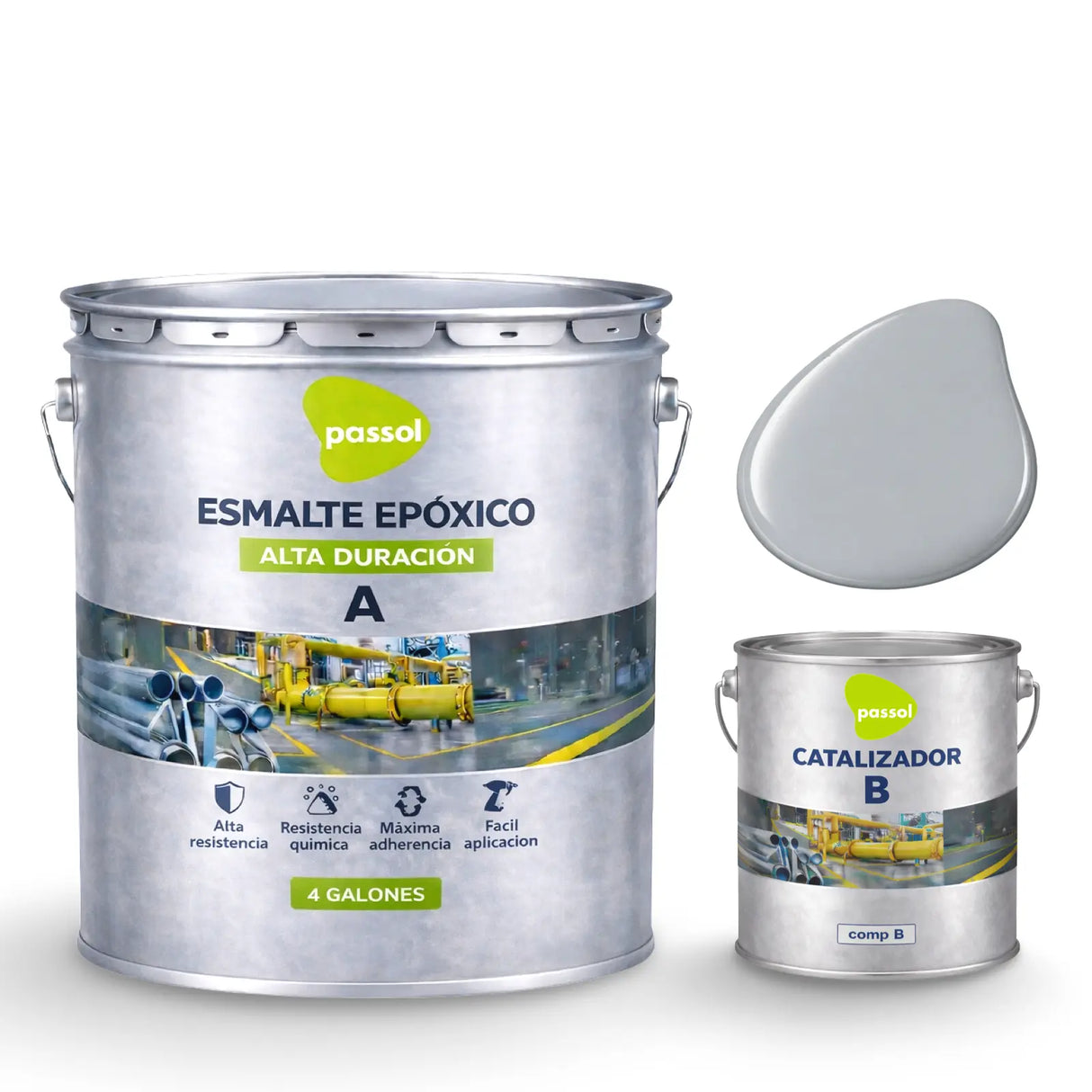 Esmalte Epoxico Kit Galon Passol Passol