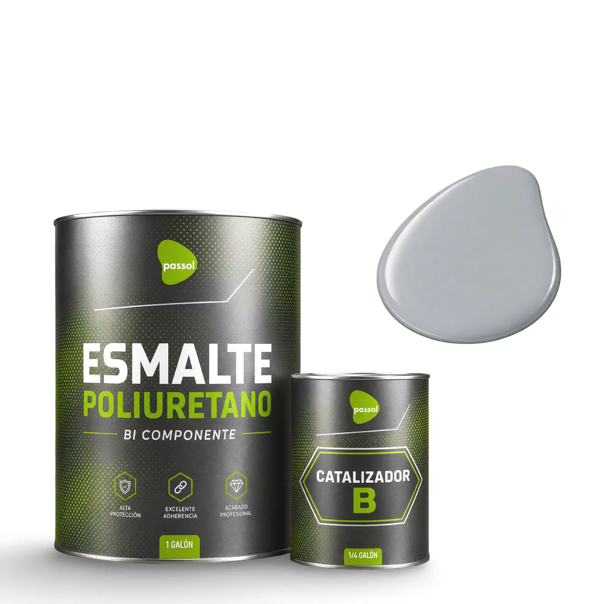 Esmalte Poliuretano Kit A+B Galón PASSOL
