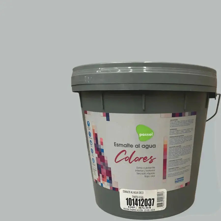 Esmalte al agua Deco Colores Tineta 4gl Passol PASSOL