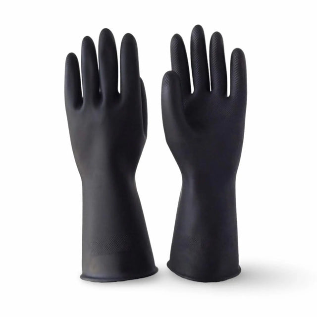 GUANTES DE LATEX REFORZADOS NEGROS PASSOL