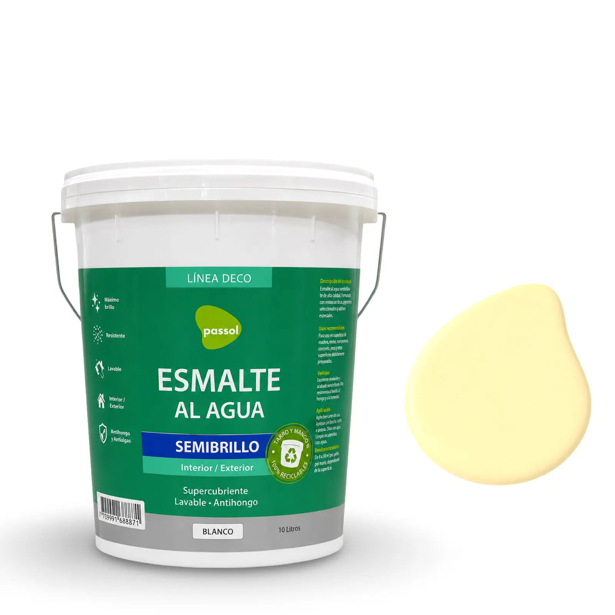 Esmalte al Agua Semibrillo Passol PASSOL