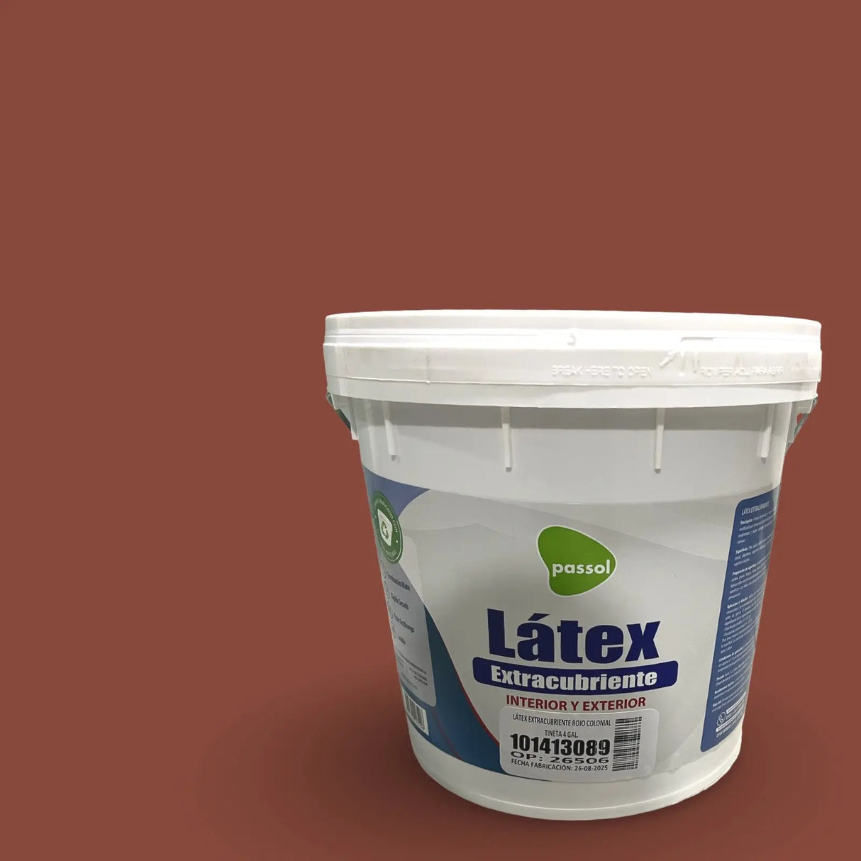 Látex Extracubriente Premium Colores Tineta 4gl Passol