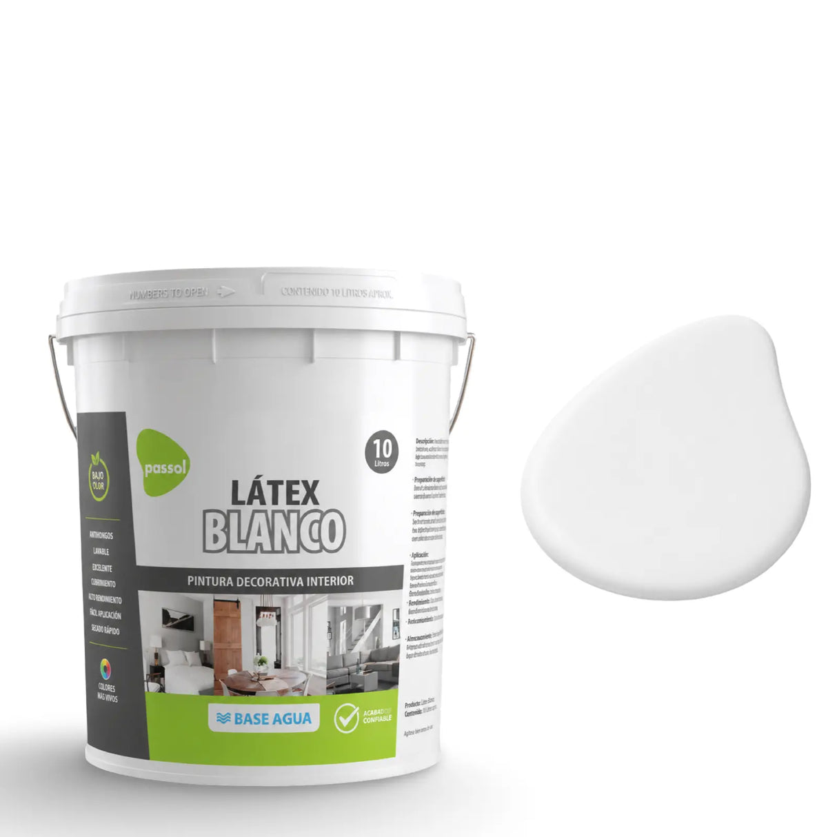 Látex Aplauso Balde 10lt Colores PASSOL