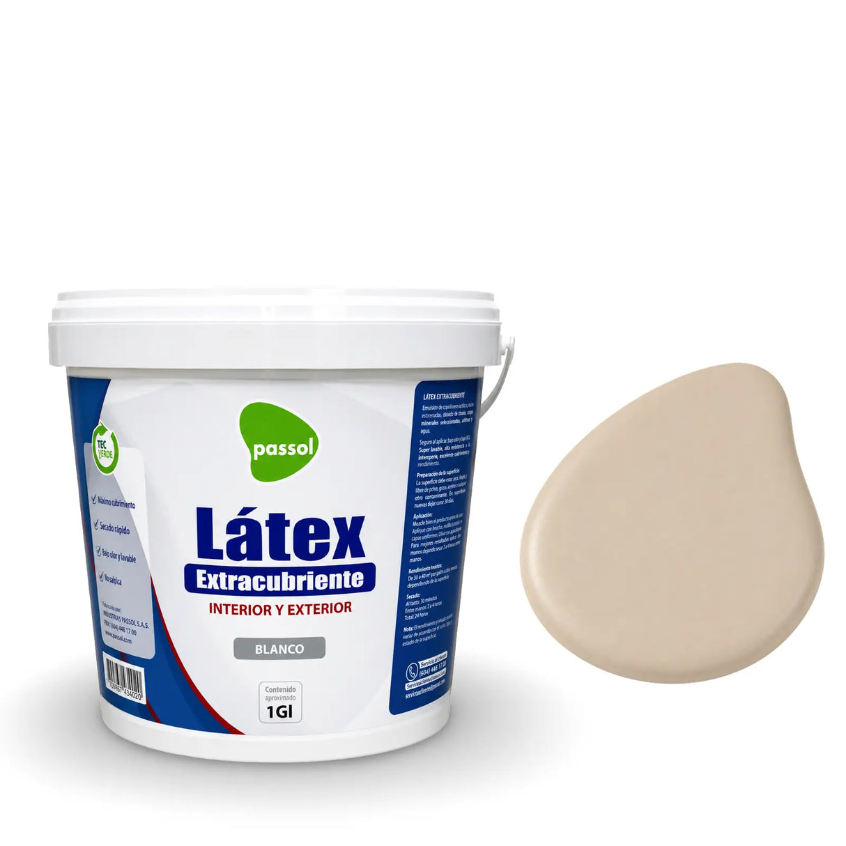 Látex Extracubriente Premium Colores Passol Passol