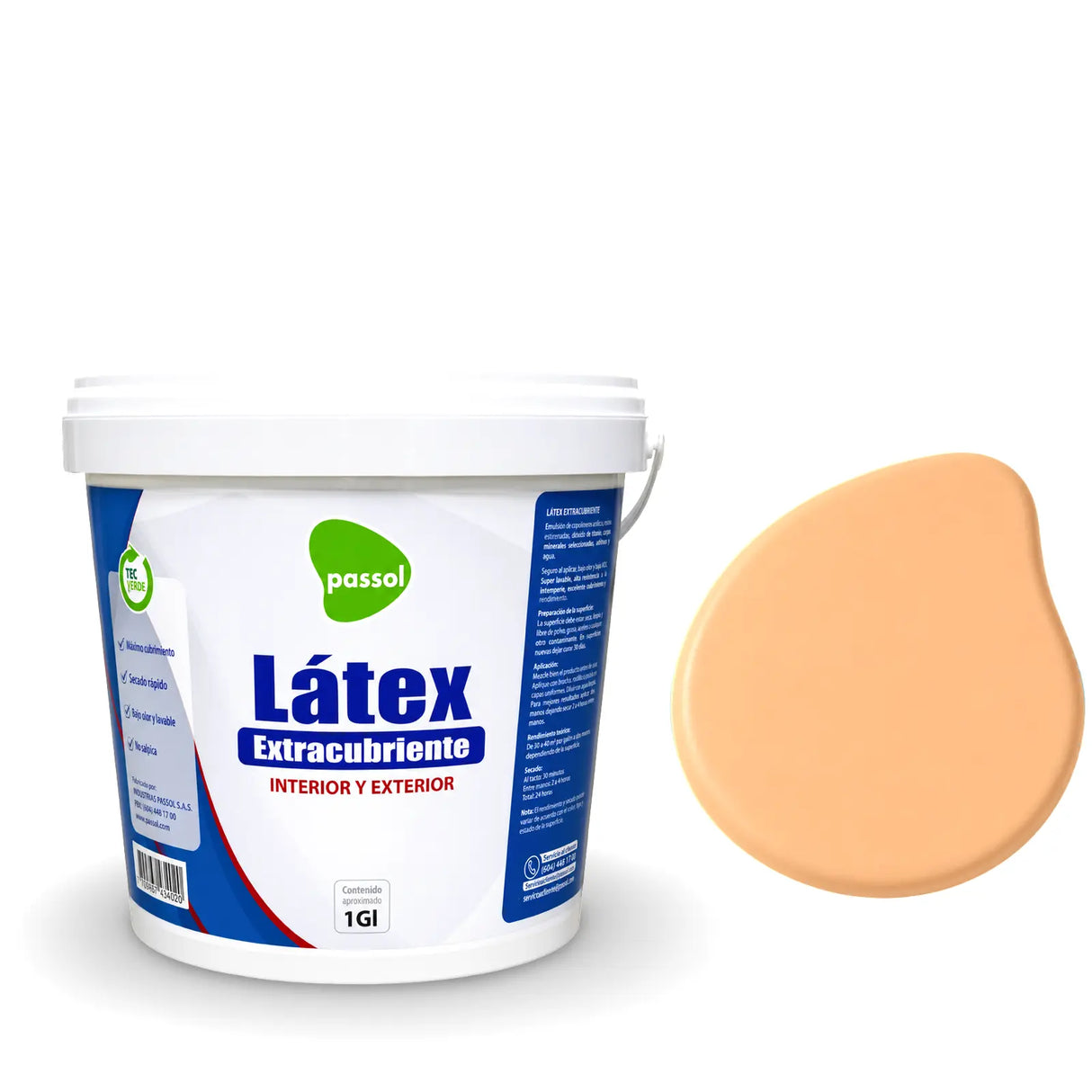 Látex Extracubriente Premium Colores Passol Passol